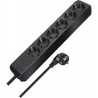 ECO Line Multiprise 6 prises 1,5 m Noir (Import Allemagne)
