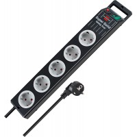 A1945301101153380115 1153380115-Base maºltiple Super-Solid-Line Negra Con la Salida Del Cable en lado opuesto al interruptor (5 