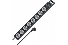Super Solid Line Prolongateur Multiprise 8-Prises, Gris/Noir avec Interrupteur,1153380118