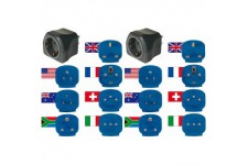Reisestecker-Set mit 7 Steckern
