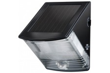 Best Price Square Solar LED Wall Lamp IP44 with PIR Black 1170970 by BRENNENSTUHL 