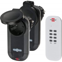 1507030 Comfort-Line RC CE1 0201 Telecommande radio, Noir/blanc, Set de 3 Pieces