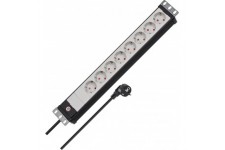  Multiprise Premium Line - 8 prises - Format 19" - Ideal pour armoires de serveur (avec cable de 3 m, fabrique en Allemagne) - N