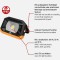 Brennenstuhl Projecteur portable LED PF 1000 MA/Projecteur de chantier format poche, utilisation en exterieur (rechargeable, 3 n