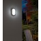 Lampe LED ovale OL 1650 P (15 W, 1680 lm, 4000 K, IP54, lampe de cave, montage mural avec detecteur de mouvement)