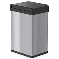 Hailo 0840-121 BigBox Collecteur de Dechet Acier Inoxydable Argent 53 x 35 x 8 cm 35 L