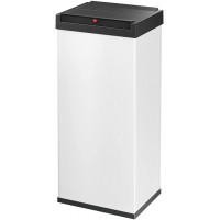0860-231 Poubelle, Acier Inoxydable, Blanc, 26 x 34 x 77 cm