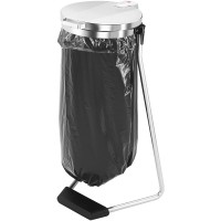 Support pour Sac Poubelle profiline MSS, 120 l, Argent Noir