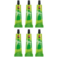 Lot de 10 : Lot de 6 Colles de montage"Fixogum Rubber Cement", tube de 50g