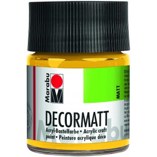  Peinture Acrylique "Decormatt" Flacon 50ml Jaune Moyen