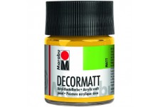  Peinture Acrylique "Decormatt" Flacon 50ml Jaune Moyen