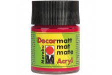  Peinture acrylique "Decormatt" Flacon 50ml Rouge Cerise