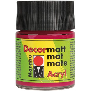  Peinture acrylique "Decormatt", rouge carmin, 50 ml,