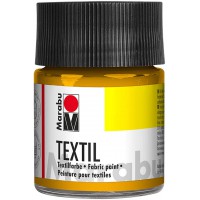 Flacon Verre 50 ML de Peinture Textile Clairs Textil Jaune Moyen