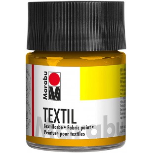 Flacon Verre 50 ML de Peinture Textile Clairs Textil Jaune Moyen