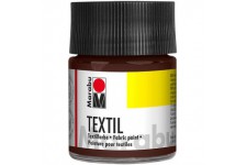 Pot Textil, Peinture pour Tissu, Marron fonce, 5 x 5 x 7.7 cm