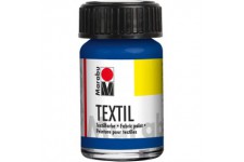 -Textil : peinture pour tissus clairs 15 ml pot : bleu moyen