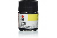 Old Holland marabu-Textil : Peinture pour Tissus clairs 50ml Pot : Noir