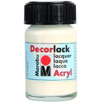  Flacon 15 mmPeinture acrylique"Decorlack" Blanc