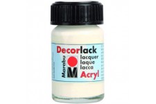  Flacon 15 mmPeinture acrylique"Decorlack" Blanc