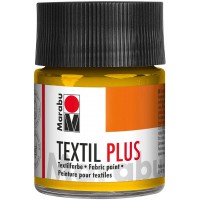 -Textil Plus: Peinture pour Tissus fonces 50ml Pot : Moyen Jaune