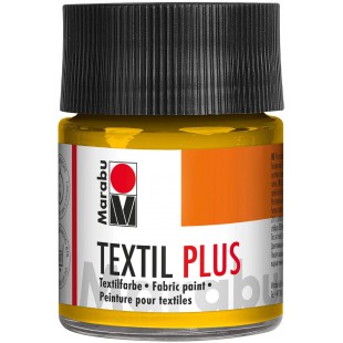 -Textil Plus: Peinture pour Tissus fonces 50ml Pot : Moyen Jaune