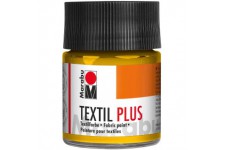 -Textil Plus: Peinture pour Tissus fonces 50ml Pot : Moyen Jaune