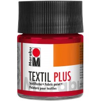 Peinture pr Textile Textil Plus, Rouge Carmin, 50ml - par 1 - Fin de s'rie - cr'atif