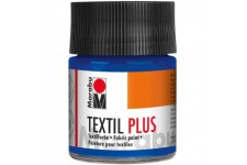 -Textil Plus: Peinture pour Tissus fonces 50ml Pot : fonce ultramrine