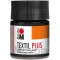 -Textil Plus: Peinture pour Tissus fonces 50ml Pot : Noir