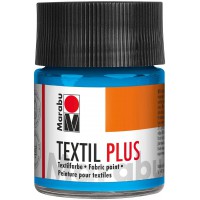 Textil Plus Pot, Peinture Textile, Bleu Clair, 5 x 5 x 7.7 cm