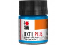 Textil Plus Pot, Peinture Textile, Bleu Clair, 5 x 5 x 7.7 cm