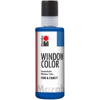 - Fun & Fancy - Peinture fenetre repositionnable - Tube de 80 ML - Bleu Ultramarin