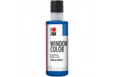 - Fun & Fancy - Peinture fenetre repositionnable - Tube de 80 ML - Bleu Ultramarin