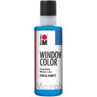 - Fun & Fancy - Peinture fenetre repositionnable - Tube de 80 ML - Bleu Azur