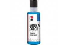 - Fun & Fancy - Peinture fenetre repositionnable - Tube de 80 ML - Bleu Azur