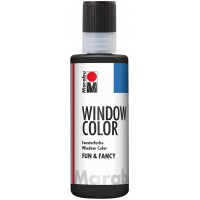 Window Color Fun and Fancy, Pintura 80ml, esquema negra
