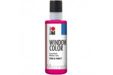 04060004005 - Window Color fun & fancy, couleur framboise, 80 ml, peinture pour fenetre a base d'eau, amovible sur l