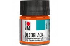 11300005013 Peinture acrylique orange 013, 50 ml, vernis acrylique ultra brillant a base d'eau, resistant aux intemp