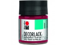  Peinture Acrylique"Decorlack", Rouge Carmin, 50 ml