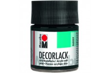 11300005073 - Peinture acrylique noire 073-50 ml - Peinture acrylique brillante a base d'eau - Resistant aux intempe