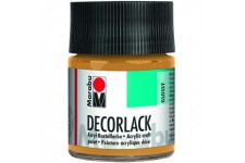 11300005784 - Peinture acrylique dore metallise 784, 50 ml, vernis acrylique brillant a base d'eau, resistant aux in