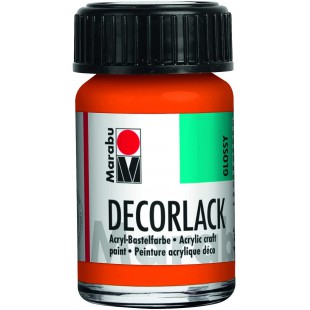  Peinture Acrylique "Decorlack", Orange, 15 ml