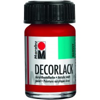  Peinture Acrylique "Decorlack", Rouge Cerise, 15 ml