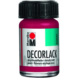 11300039032 - Peinture acrylique rouge carmin 032, 15 ml, vernis acrylique brillant a base d'eau, resistant aux inte