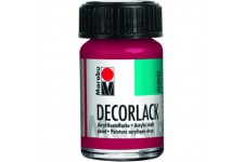 11300039032 - Peinture acrylique rouge carmin 032, 15 ml, vernis acrylique brillant a base d'eau, resistant aux inte