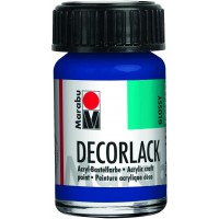 decorlack Acryl : a€ Base D'Eau Acrylique Craft Paint 15ml Pot Bleu Moyen