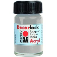  Peinture acrylique "Decorlack",argent metallique,15ml