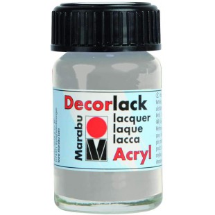  Peinture acrylique "Decorlack",argent metallique,15ml