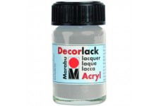  Peinture acrylique "Decorlack",argent metallique,15ml
